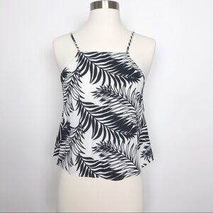 Kendall & Kylie black/white cropped tank size S